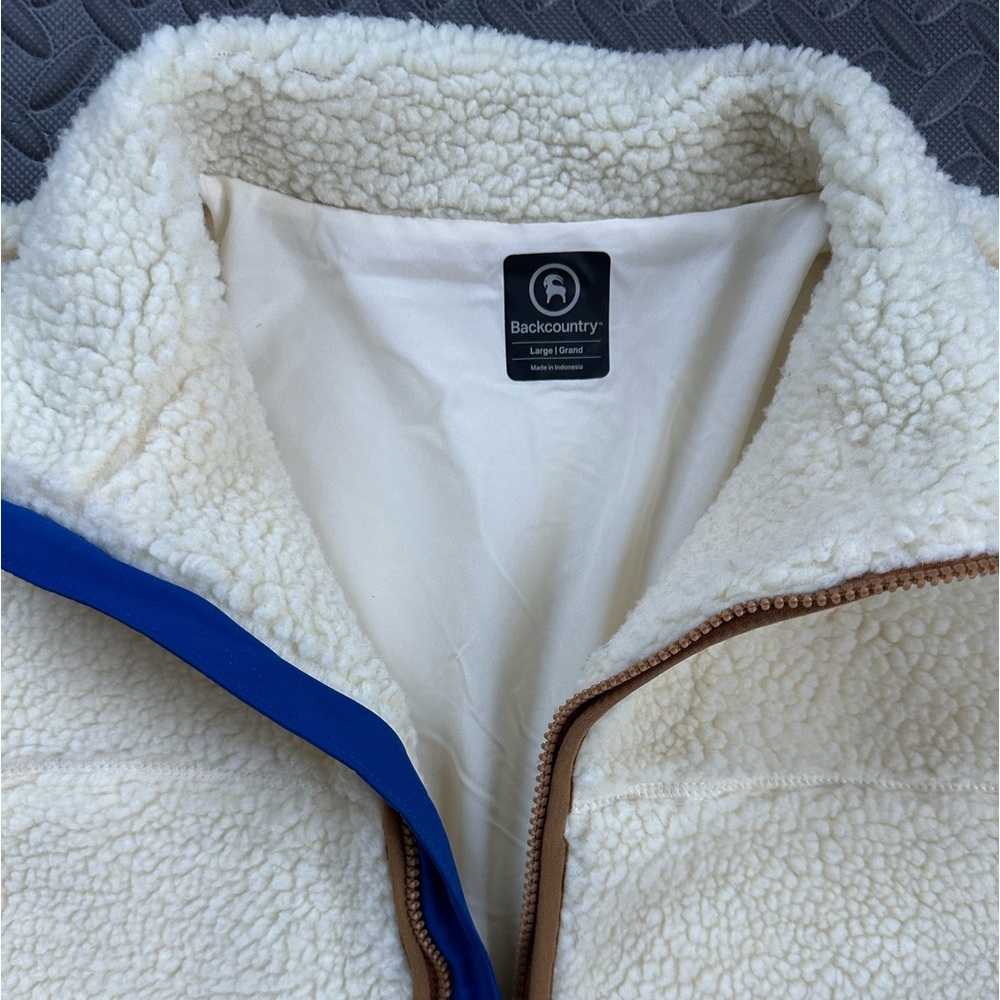 Backcountry Hi-pile fleece Sherpa jacket sz: L - Picture 3 of 4
